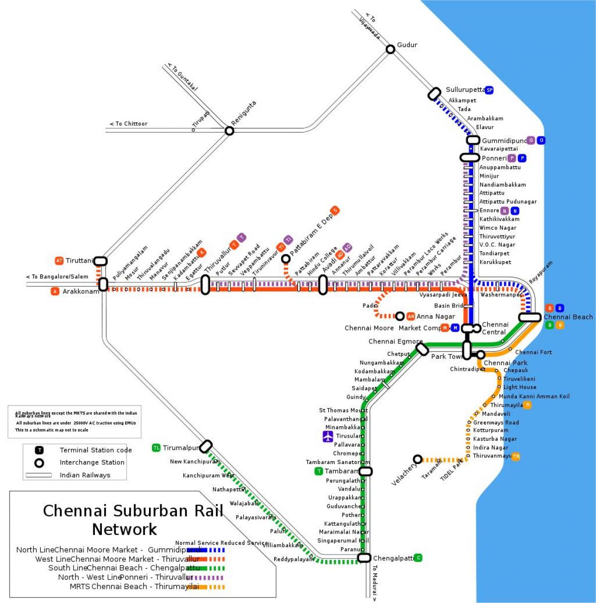 Chennai suburban railway anzeigen