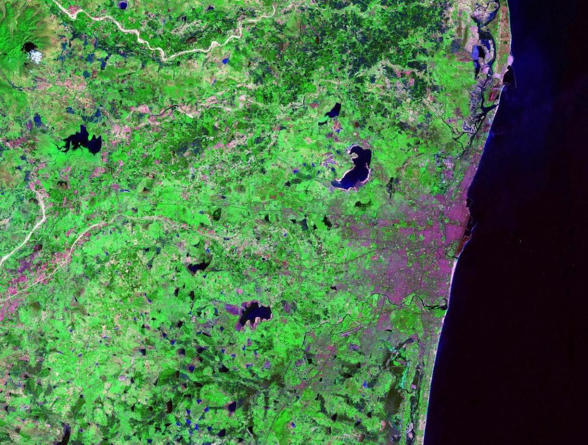 Satelliten-Karte von Chennai