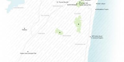 Touristische Karte von Chennai