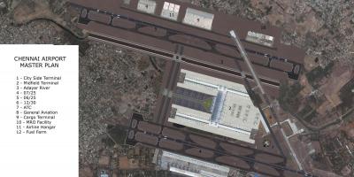 Karte von Flughafen Chennai