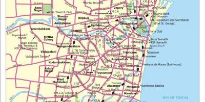 Chennai south Landkarte