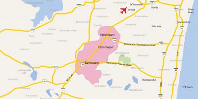 Karte von Tambaram Chennai